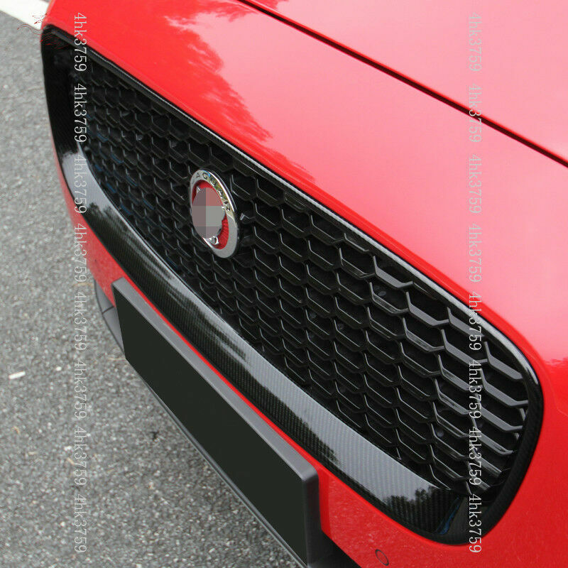 for Jaguar E-PACE 2018-2021 Carbon Fiber Front Grille Mesh Outline Frame Trim