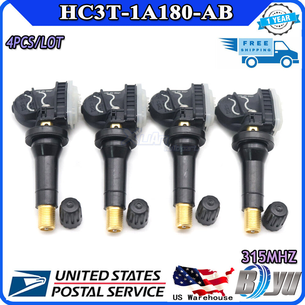 4-piece new TPMS tire pressure sensor kit  for ford  Fusion for Lincoln HC3T-1A180-BC Q