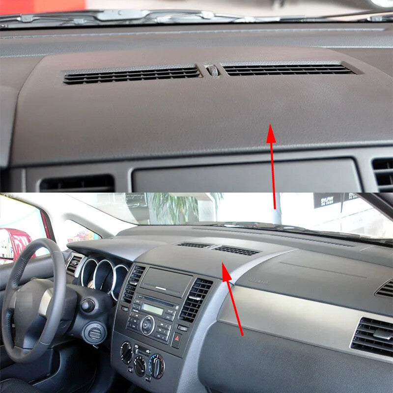 For Tiida 2005-2011 Dashboard Air Conditioner Outlet Panel Frame black v