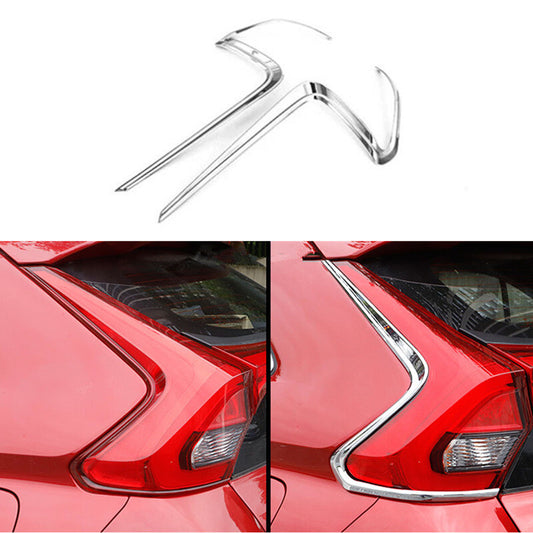 Chrome 2X rear taillight cover trim for Mitsubishi Eclipse Cross 2018-2022