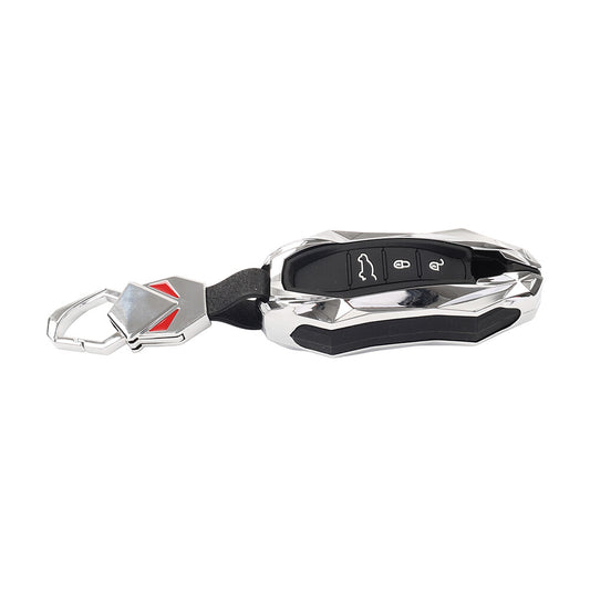 Silver for Smart Key Fob Cover Case Shell for Porsche for Cayenne for Panamera for 911 Macan Q