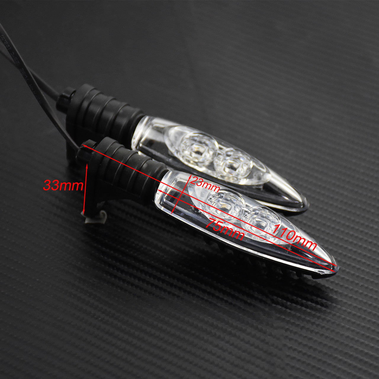 2pcs LED Turn Signal Indicator Light Fit for BMW F700 F800 HP4 S1000 R1200 K1300