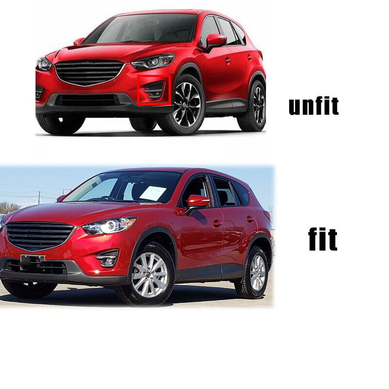 Left & Right Front Bumper Bezels Fog Light Cover Frame for Mazda CX-5 2013-2016 v