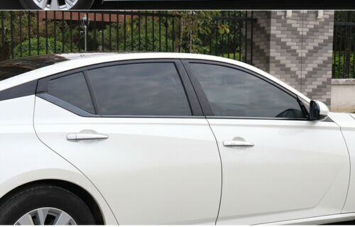for Nissan Altima 19-24 Black Stainless Side Window Bottom Strips Cover Trim 6p