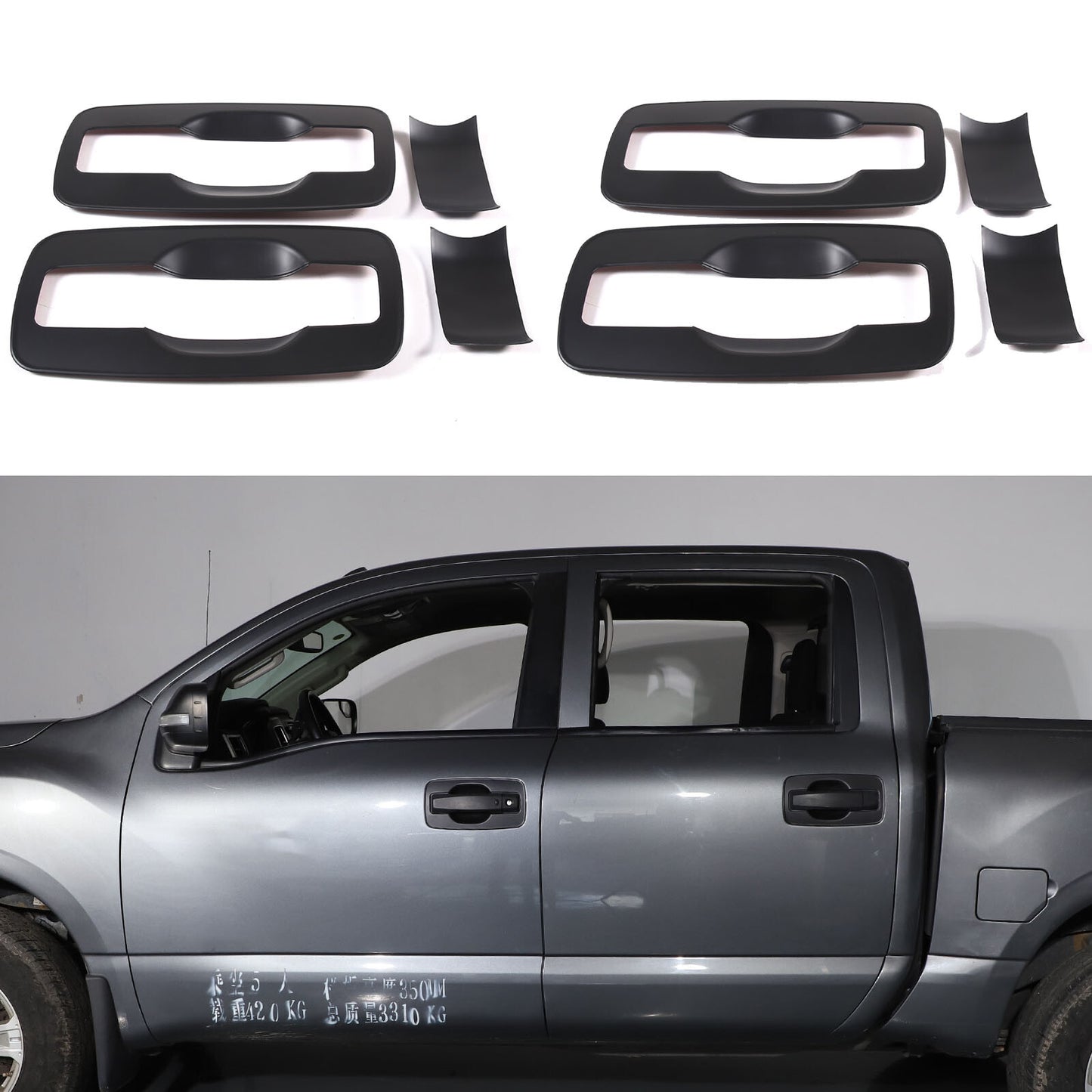 For FJ Cruiser 2007-14 Steel Black Front Fog Lamp Bumper Lamp Cover Trim-. v