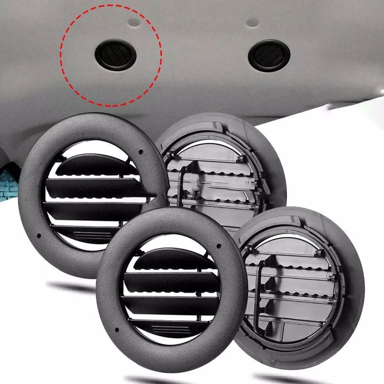 4X Roof Ceiling Headliner A/C Heater Air Vent Grille,for Ford Van E150 E250 E350