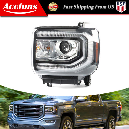 Headlights with LED DRL projector HID/xenon for 2016-2018 for GMC for Sierra 1500 (left side) n