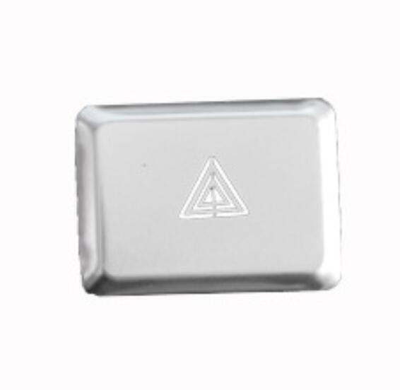 for Honda CR-V CRV 2023-2024 Silver Aluminum Emergency Light Switch Button Trim n