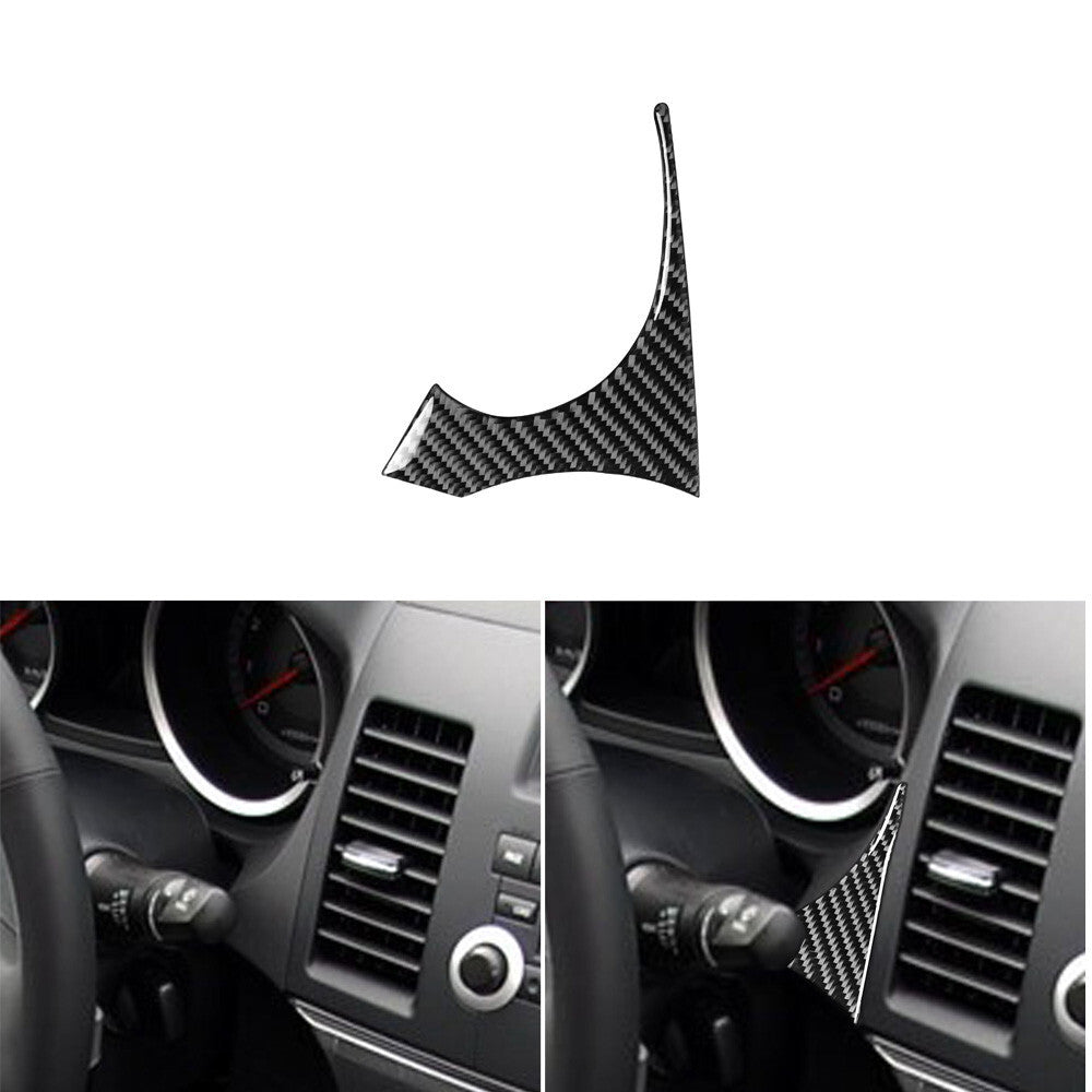 Carbon Fiber Speedometer Cover Trim Sticker for Mitsubishi Lancer 2008-2015