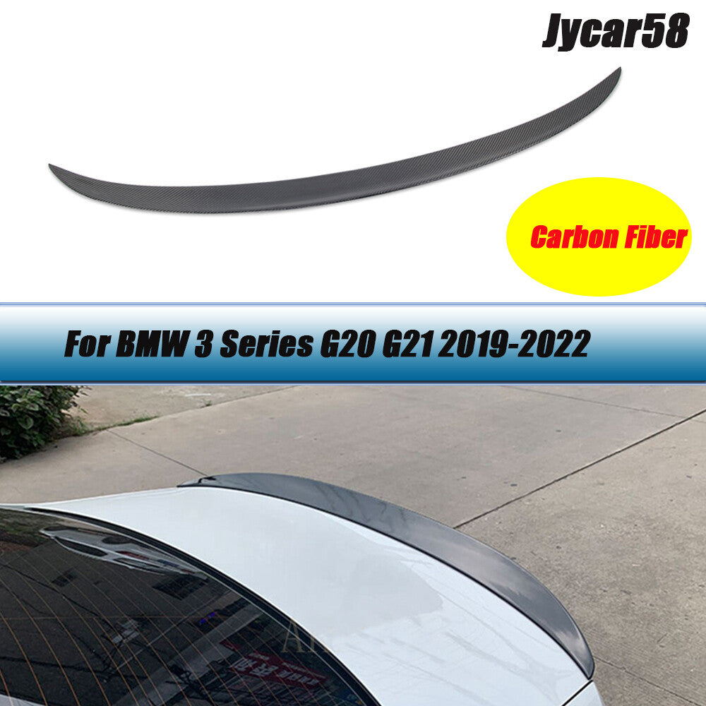 for BMW 3Series G20 G21 320i 330i 2019+ Carbon Fiber Rear Trunk Spoiler Wing
