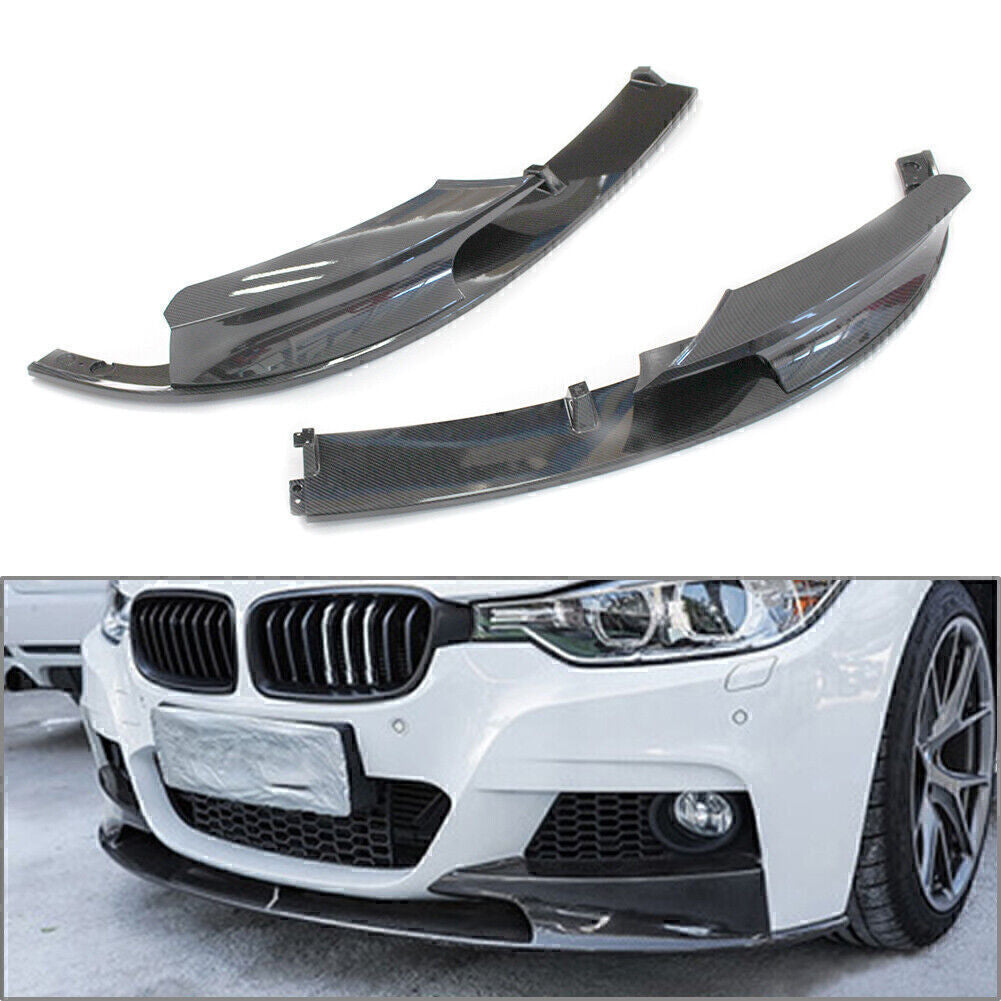 Front Bumper Lip Chin Spoiler Splitter Carbon Fiber for BMW F30/F31 2012-2018 po