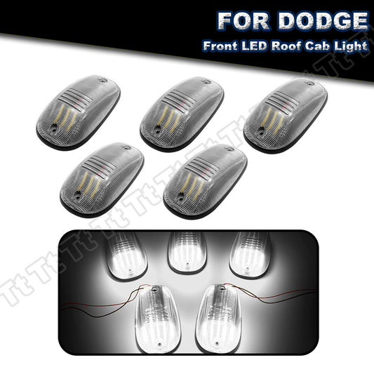 5-piece white LED cab roof marker light suitable for Dodge for Ram 1500 2500 3500 truck- v