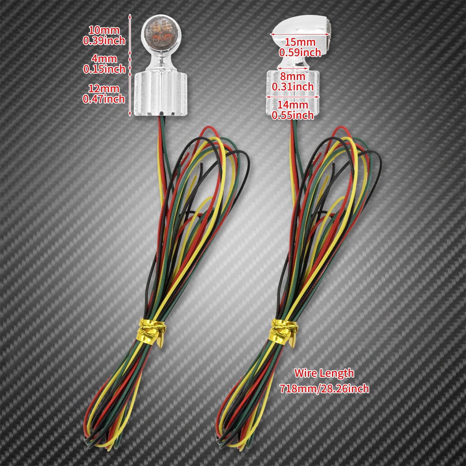 Universal for Mini HighPower LED Turn Signal Indicator Blinker Light Fit for Harley Q