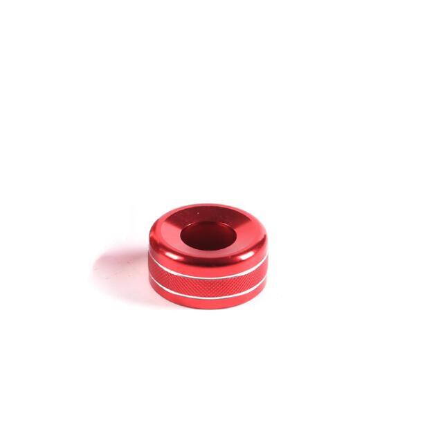 Red Aluminum Rearview Mirror Adjust Knob Cover for Toyota Tundra 2022-2024