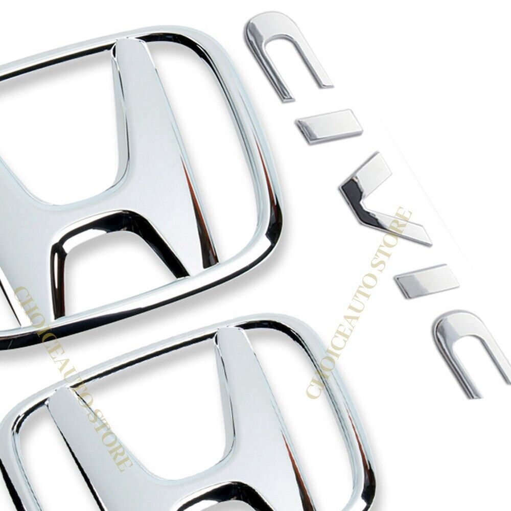 SET SILVERY EMBLEM BADGE for H+CIVIC FC FK 2015-2021 ADHENSIVE STICKERS