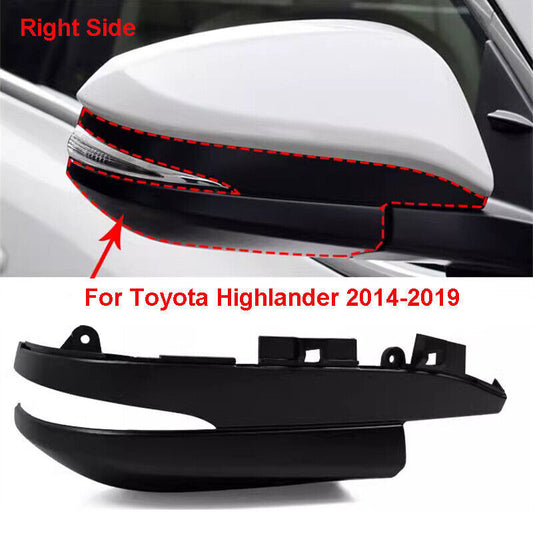 Right Side Rearview Door Mirror Base Cover Cap for Toyota Highlander 2014-2019