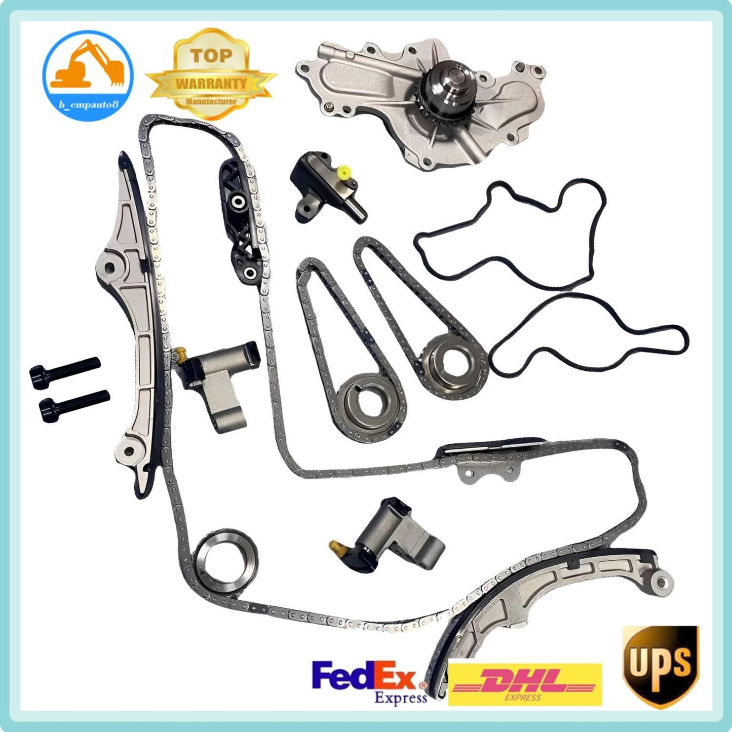 Timing Chain Kit AT4Z-6306A Fit 2007-10 for Ford Edge Taurus for Lincoln Mkz V6 3.5 3.7L