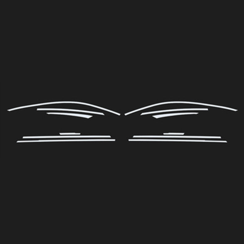 for Hyundai for Elantra 2021-2023 Chrome Steel Window Molding Strip Cover Trim 12pcs