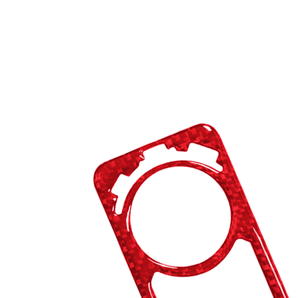 For Celica 2001-05 Red Carbon Fiber Console Cigarette Lighter Panel Trim v