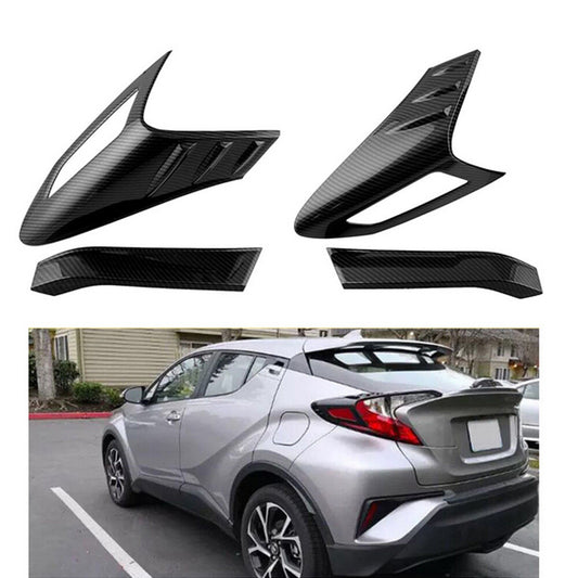 Carbon Fiber Style Rear Back Lamp Tail Light Cover Trim for Toyota CHR C-HR