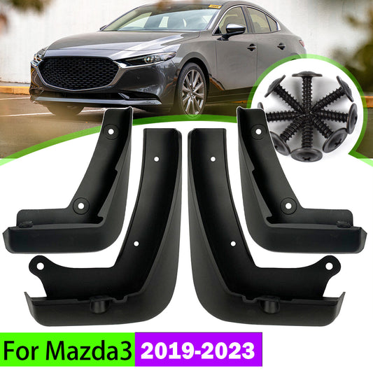 4pcs for Mazda 3 BP Sedan 2019-2023 Mud Flaps Mudguards Splash Guards Front Rear Q
