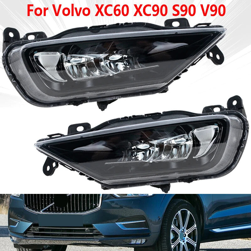 Fog lights suitable for Volvo S90, V90, XC90, XC90, XC60, 16-20 front bumper light driver lights