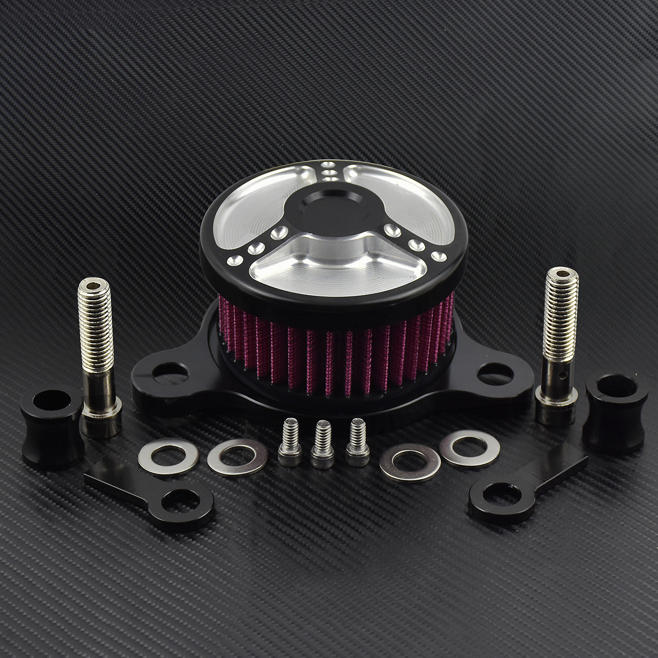 Dots Air Cleaner Intake Filter System Fit for Harley Sportster XL 883 1991-2017 Q