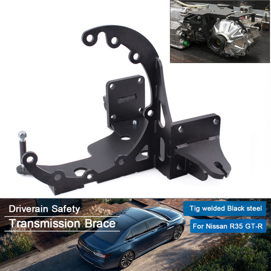 Transmission Brace for Nissan R35 GT-R GTR GR6 Drivetrain Tig Welded Coated Q