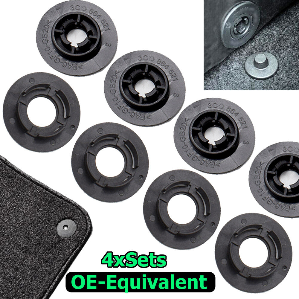 8 x car floor mats rubber mats attachments clips for VW for Audi ?KODA for SEAT holder Q