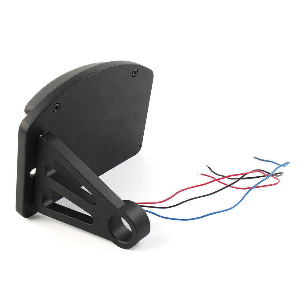 LED Side Mount License Plate Tail Brake Light for Harley Dyna Softail FX Custom Q