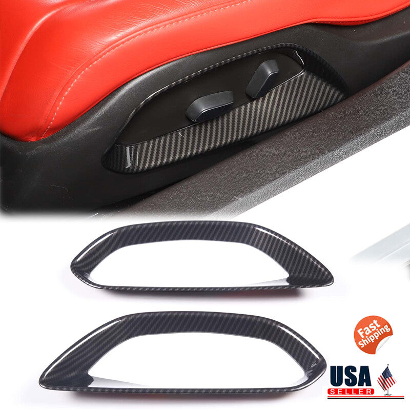 for Seat adjustment button control panel decorative protective cover suitable for Corvette C8 2020 - 2023 - n