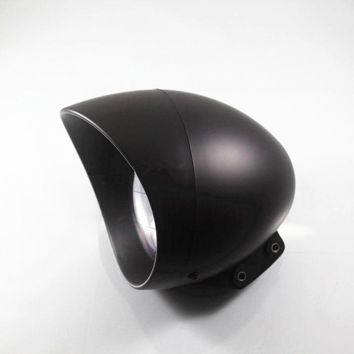 Motorcycle Black Front Bullet Headlight for Harley Cruise for Honda Steed Shadow Q