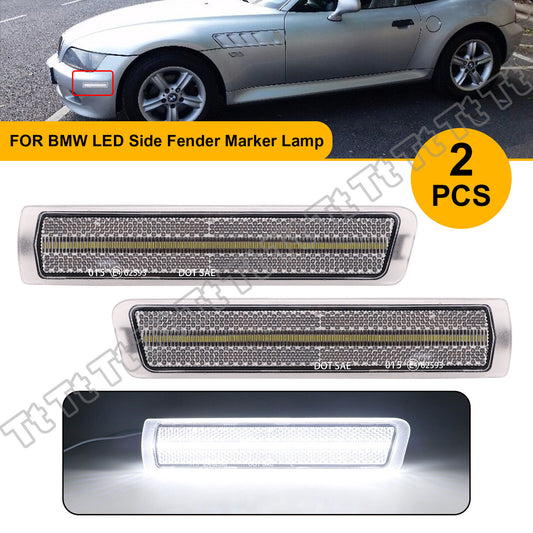Suitable for 1996-2002 Z3 M Coupe Roadster white LED front bumper side marker light- v