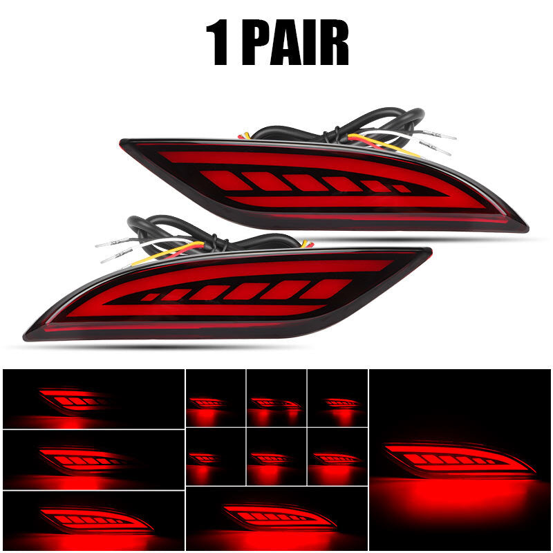 2PCS LED Rear Bumper Reflector Brake Tail Light Lamp for Chevrolet Malibu 16-22