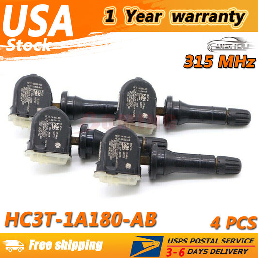 4X HC3T-1A180-AB New TIRE TPMS PRESSURE SENSOR for FORD F-250 SUPER DUTY FUSION