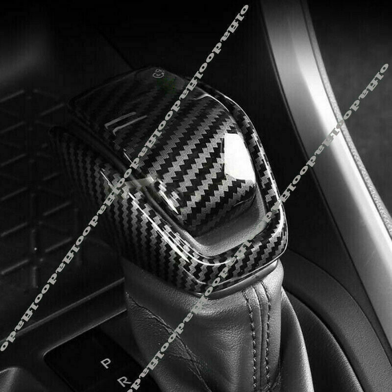 Carbon Fiber Inner Gear Shift Knob Cover Trim for Toyota Highlander 2020-2023