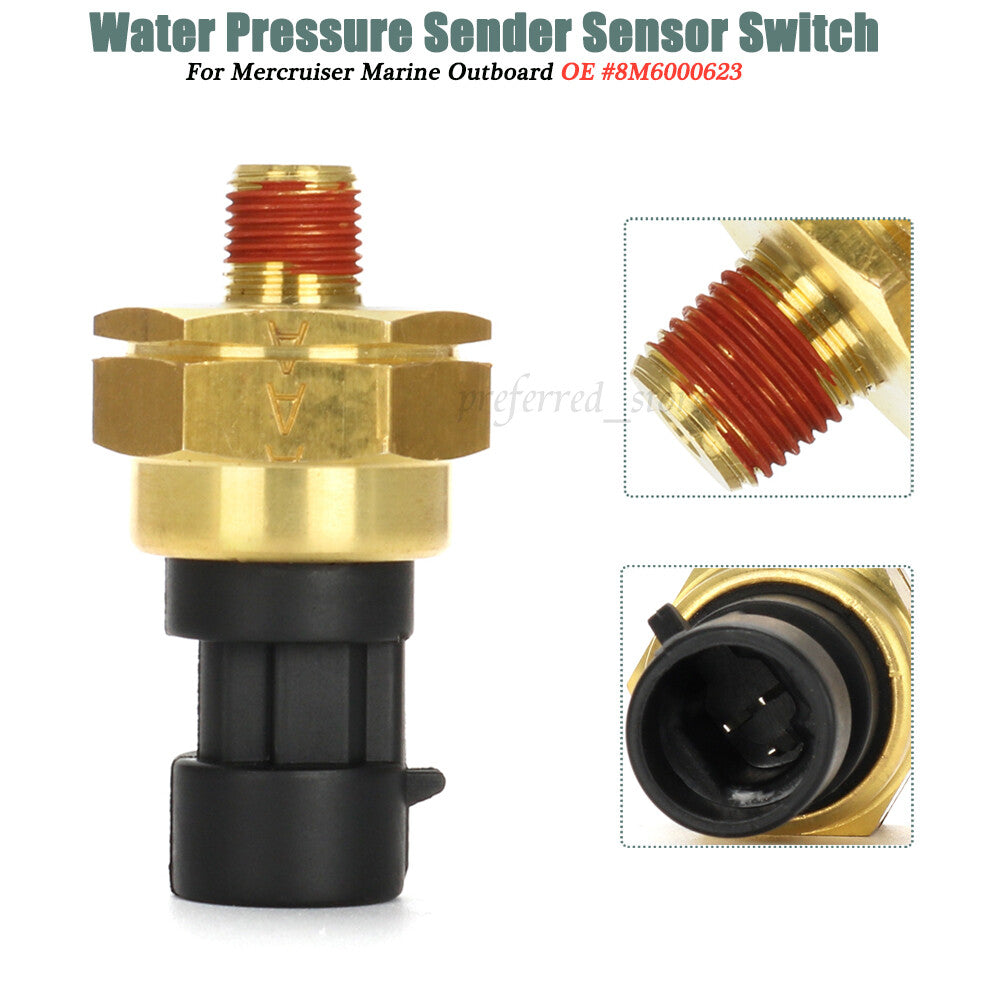 Water pressure transmitter sensor switch suitable for Mercruiser 8M6000623 8818793 8818790- v