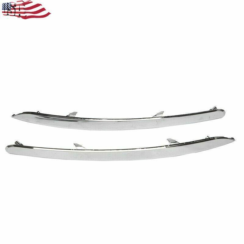 1 pair of front bumper eyeliner trim for Kia Sportage Chrome 2011-2015