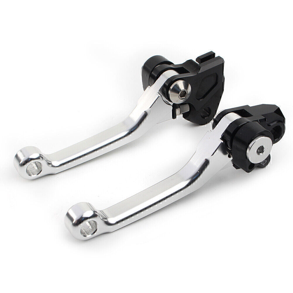 Brake Clutch Levers Handle Fit for Suzuki RMZ450 2005-2019 2020 2021 2022 SILVER po Q