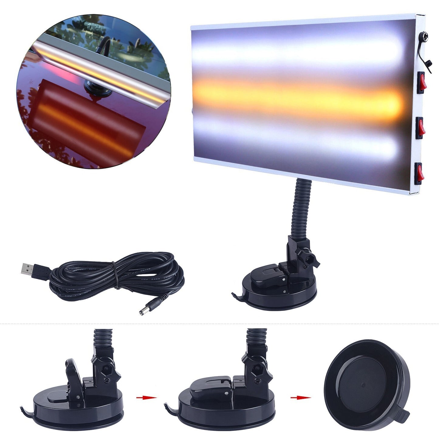 Lamp Line Board Light Dent Repair Tools Dent Detector Use For Car Body Dent v