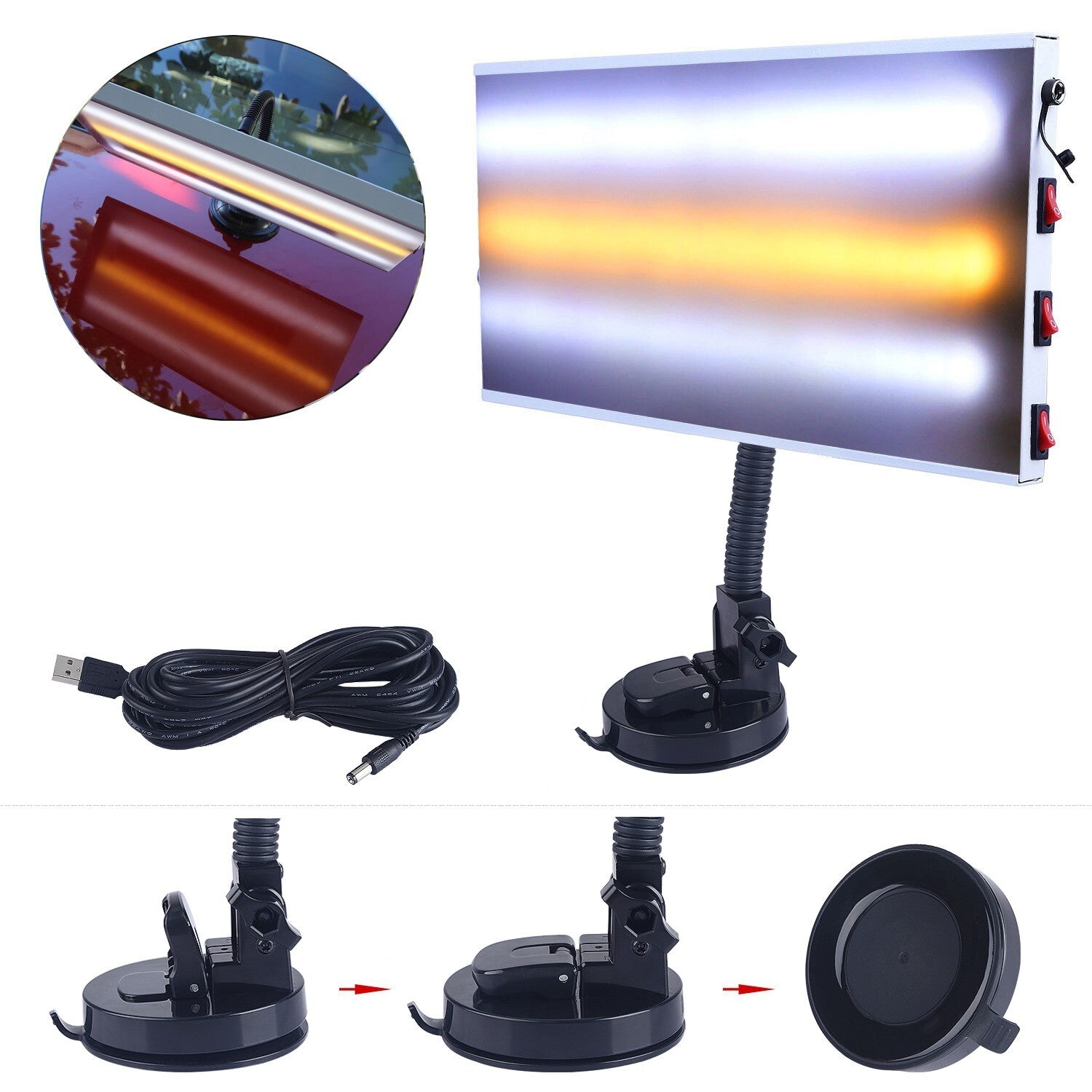Lamp Line Board Light Dent Repair Tools Dent Detector Use For Car Body Dent v