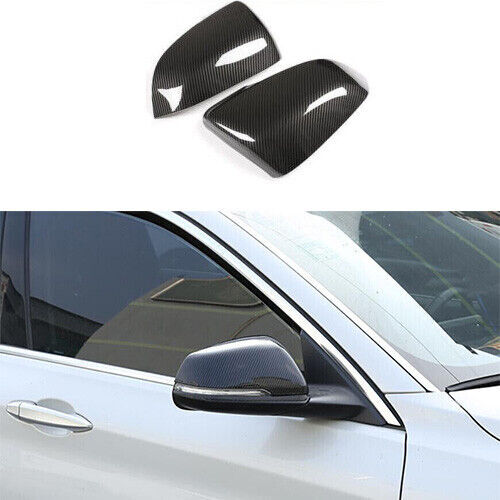 for BMW X2 F39 2018-2021 ABS Cover Trim Exterior Rear View Mirror Carbon Fiber