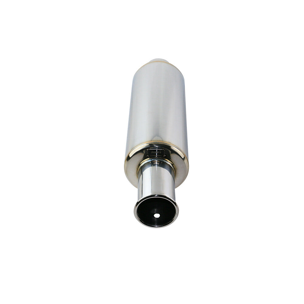 2.5 ID OD Rear Exhaust Muffler Pipe Tips High Flow 4.5 Body Rolled Tip