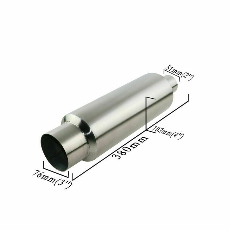 Jzz 2 Inlet 4 Body Exhaust Muffler Exhaust Pipe Brushed Tips For BL TIP
