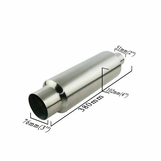 Jzz 2 Inlet 4 Body Exhaust Muffler Exhaust Pipe Brushed Tips For BL TIP