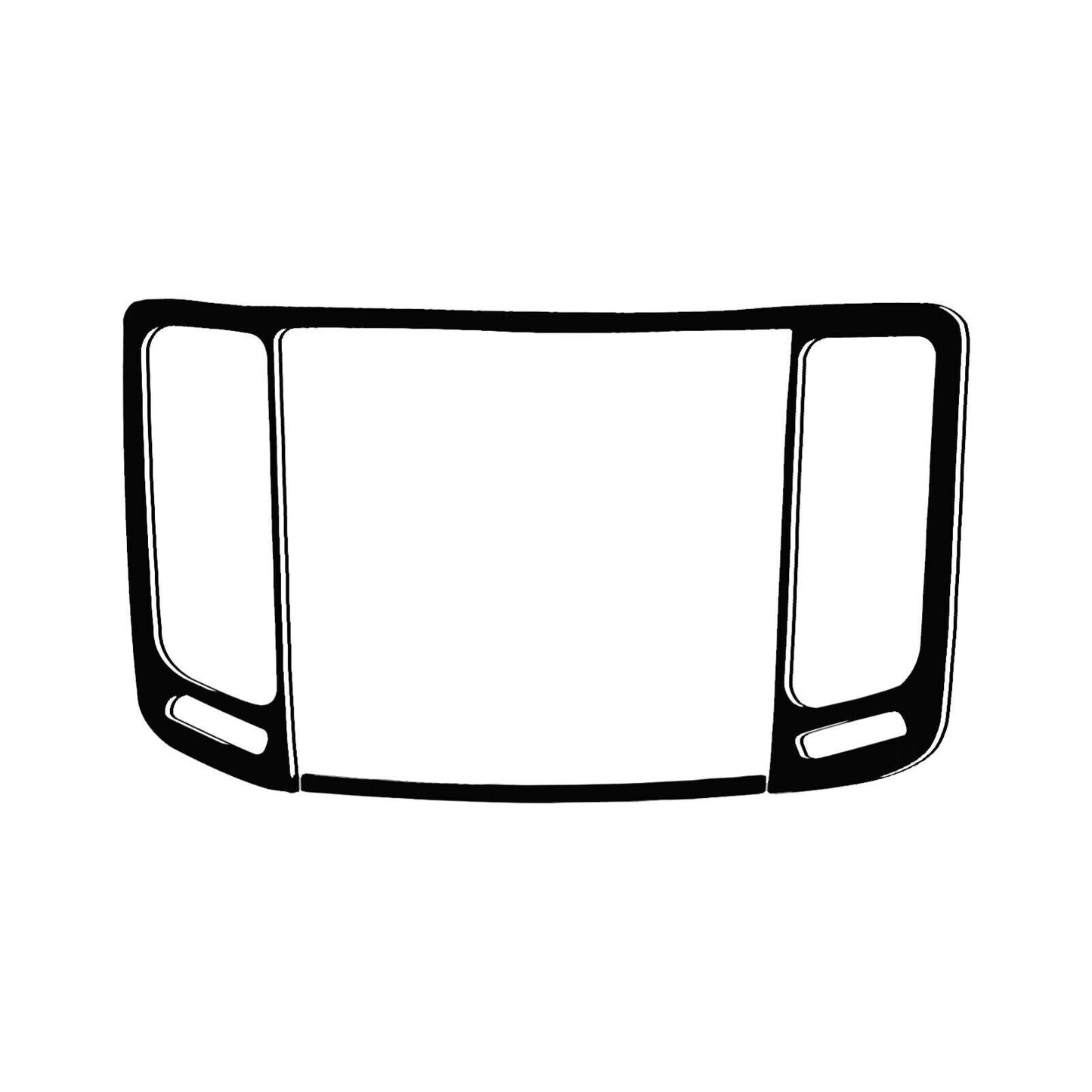 2Pcs Red Carbon Fiber Rear Door Panel Cover Trim for Honda Ridgeline 2017-2020 v