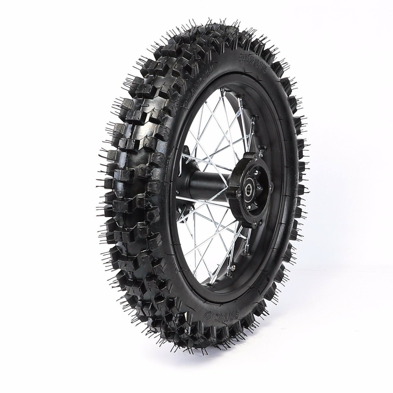 80/100 - 12 Inch Rear Back Tyre Wheel Rim 90cc 110cc 125cc Dirt Pit Trail Bike
