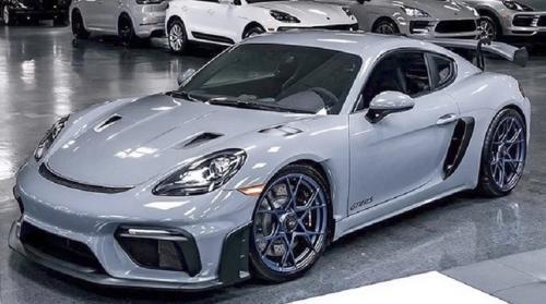 Side air intake vent cover for Porsche Cayman 981 Real Carbon GT4
