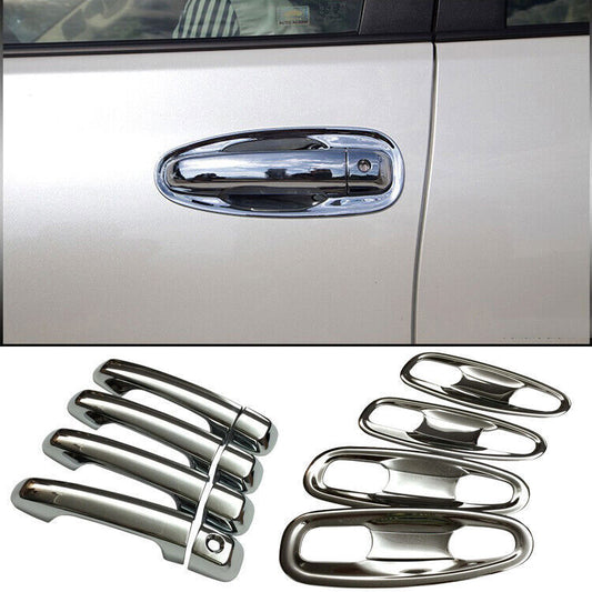 for Toyota Prado FJ150 2010-2021 Chrome Side Door Handle Bowl Cover Trim Molding