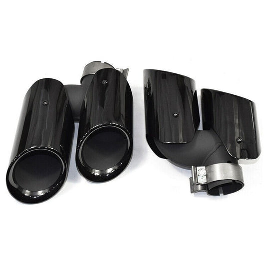 Pair for Porsche Macan GTS 2014-2018 Car Exhaust End Tips Muffler Pipe Chrome HJ Q